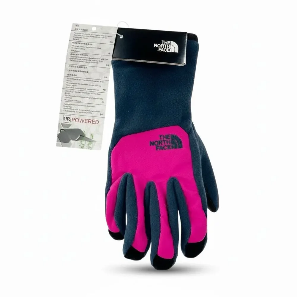 The North Face Women's Gloves Midweight Fleece Hot Pink Black Size Medium NWT